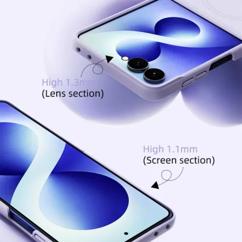 Samsung Galaxy Z Flip8 5G ABEEL bőrbarát tapintású Magsafe folyék- 3 kép
