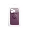  Apple iPhone 17 Pro / 18 Pro sötét cseresznye szilikon tok kihajtha-5903396479144 4 kép