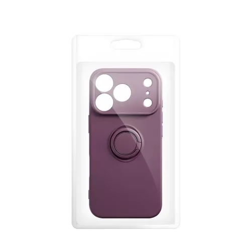  Apple iPhone 17 Pro / 18 Pro sötét cseresznye szilikon tok kihajtha-5903396479144 4 kép