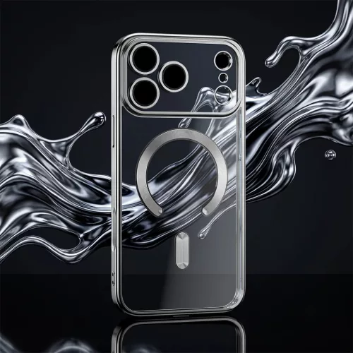  iPhone 17 Pro 6,3" / 18 Pro 6,3" Ezüst TFO Színes Króm mágneses t-5908067019902 4 kép