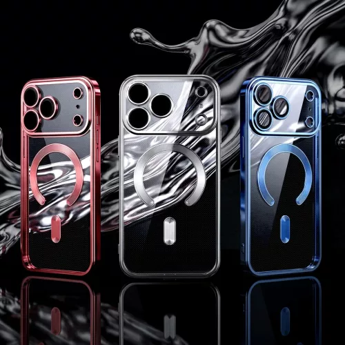  iPhone 17 Pro 6,3" / 18 Pro 6,3" Ezüst TFO Színes Króm mágneses t-5908067019902 6 kép