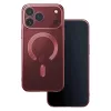  iPhone 17 Pro / 18 Pro 6,3" sötét cseresznye színes krómozott mágneses tok