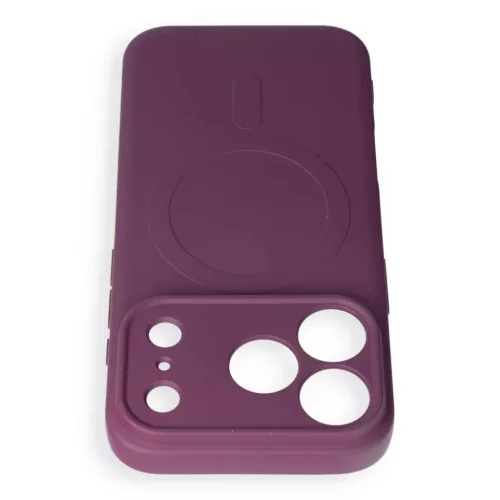  Apple iPhone 17 Pro / 18 Pro sötét cseresznye Silicone Mag Cover to-5903396478277 4 kép