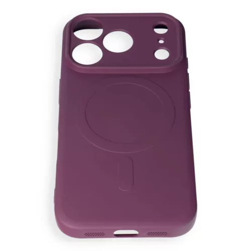  Apple iPhone 17 Pro / 18 Pro sötét cseresznye Silicone Mag Cover to-5903396478277 5 kép