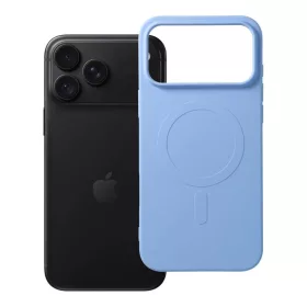    iPhone 17 Pro Max / 18 Pro Max világoskék szilikon Mag Cover tok, MagSafe (big hole) kompatibilis