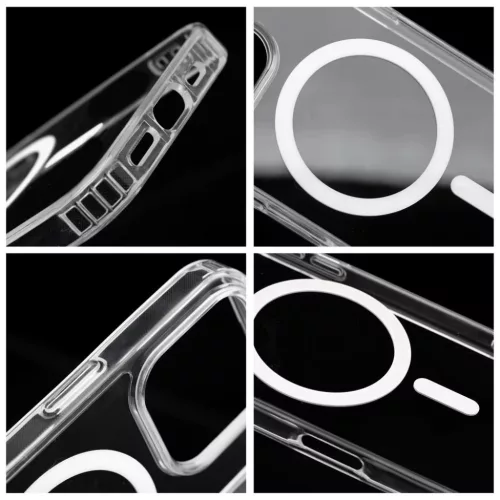  iPhone 17 Pro Max / 18 Pro Max fehér Drop Glue Colorful Ring Mag Cov-5903396483905 3 kép