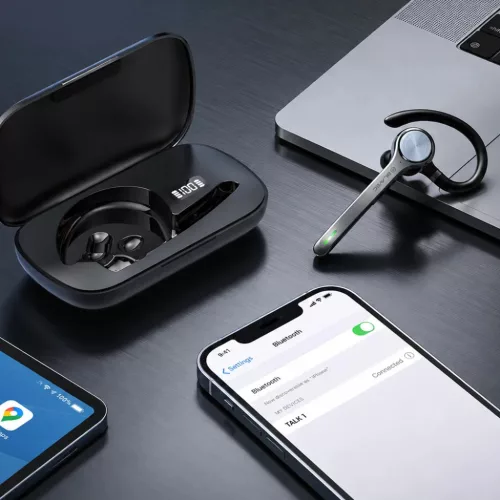 Blavec Talk 1 Multipoint (BHTA1-B) fekete Bluetooth fülhallgató-5900217506324 5 kép