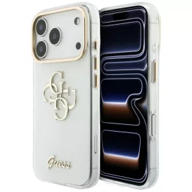    iPhone 18 Pro / iPhone 17 Pro fehér Guess HC IML 4G Script Metal tok