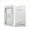  iPhone 18 Pro / iPhone 17 Pro fehér Guess HC IML 4G Script Metal tok-3666339655907 8 kép