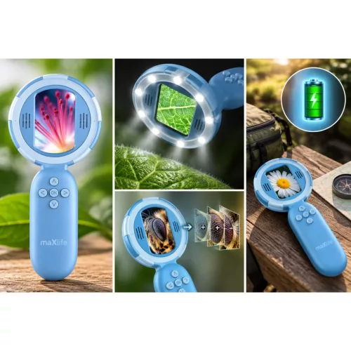Maxlife MXDM-100 digitális mikroszkóp, kék-5908067000306 4 kép