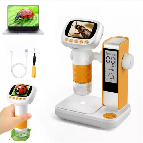 Maxlife MXDM-200 digitális mikroszkóp állvánnyal narancssárga gye-5908067000313 3 kép