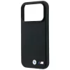  iPhone 18 Pro / 17 Pro fekete BMW M gumiabroncsnyom-mintás, fém log-3666339667405 6 kép