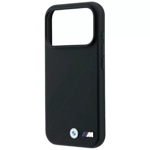  iPhone 18 Pro / 17 Pro fekete BMW M gumiabroncsnyom-mintás, fém log-3666339667405 6 kép