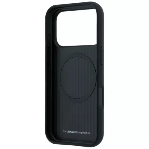  iPhone 18 Pro / 17 Pro fekete BMW M gumiabroncsnyom-mintás, fém log-3666339667405 7 kép