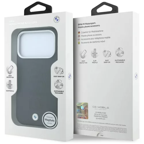  iPhone 18 Pro Max / 17 Pro Max fekete BMW Sign Centered Deboss MagSaf-3666339665050 8 kép