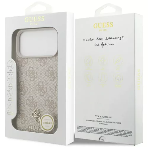  iPhone 18 Pro Max / 17 Pro Max rózsaszín Guess 4G Small Classic Log-3666339652470 8 kép