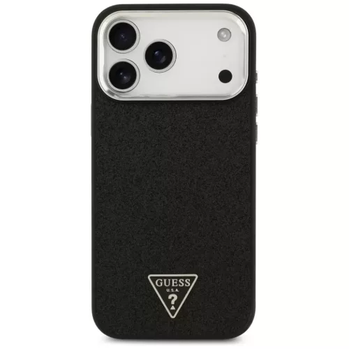  iPhone 18 Pro Max / 17 Pro Max fekete Guess Glitter Triangle Logo Mag-3666339682538 3 kép