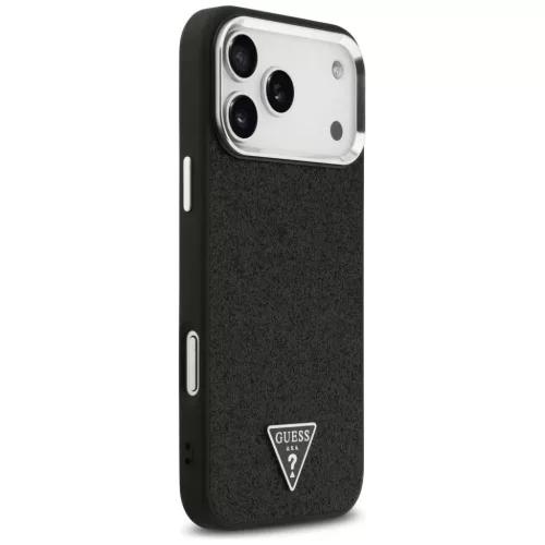  iPhone 18 Pro Max / 17 Pro Max fekete Guess Glitter Triangle Logo Mag-3666339682538 4 kép
