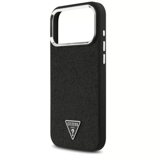  iPhone 18 Pro Max / 17 Pro Max fekete Guess Glitter Triangle Logo Mag-3666339682538 6 kép