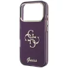  iPhone 18 Pro / 17 Pro burgundi Guess IML 4G Script Metal tok-3666339655785 6 kép
