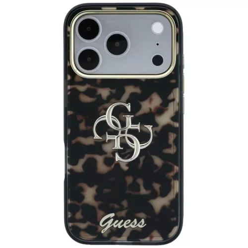  iPhone 18 Pro / 17 Pro Guess IML 4G Script Metal tok, teknőspáncél-3666339655983 3 kép