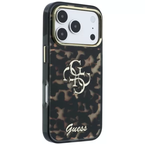  iPhone 18 Pro / 17 Pro Guess IML 4G Script Metal tok, teknőspáncél-3666339655983 4 kép