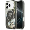  iPhone 18 Pro / 17 Pro fekete Guess IML Glitter Flowers Triangle MagS-3666339681289 1 kép