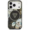  iPhone 18 Pro / 17 Pro fekete Guess IML Glitter Flowers Triangle MagS-3666339681289 3 kép