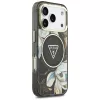  iPhone 18 Pro / 17 Pro fekete Guess IML Glitter Flowers Triangle MagS-3666339681289 4 kép