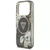  iPhone 18 Pro / 17 Pro fekete Guess IML Glitter Flowers Triangle MagS-3666339681289 6 kép