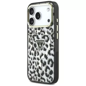  iPhone 18 Pro / iPhone 17 Pro fekete Guess IML Leopard Glitter Triang-3666339655303 2 kép