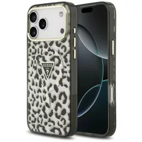  iPhone 18 Pro Max / 17 Pro Max fekete Guess IML Leopard Glitter Trian-3666339655310 1 kép