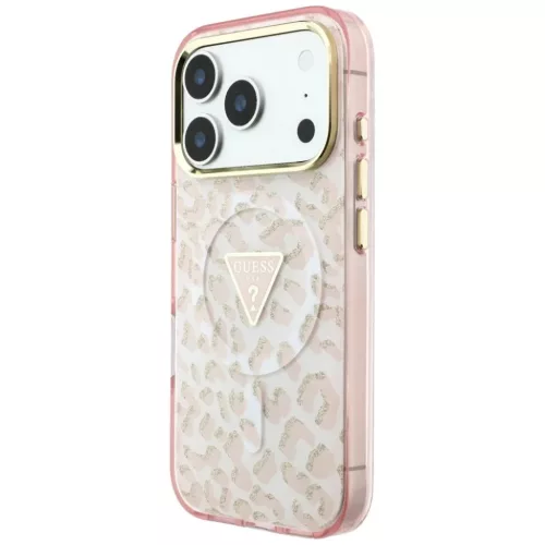  iPhone 18 Pro Max / iPhone 17 Pro Max rózsaszín Guess IML Leopard G-3666339655433 2 kép