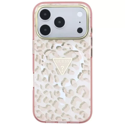  iPhone 18 Pro Max / iPhone 17 Pro Max rózsaszín Guess IML Leopard G-3666339655433 3 kép