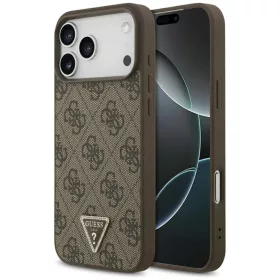  Apple iPhone 18 Pro Max / 17 Pro Max barna Guess Leather 4G Triangle -3666339652395 1 kép