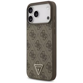  Apple iPhone 18 Pro Max / 17 Pro Max barna Guess Leather 4G Triangle -3666339652395 2 kép