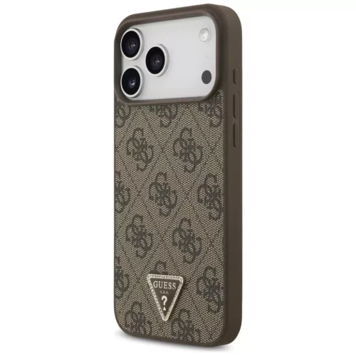  Apple iPhone 18 Pro Max / 17 Pro Max barna Guess Leather 4G Triangle -3666339652395 2 kép