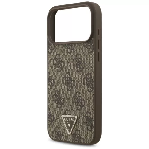  Apple iPhone 18 Pro Max / 17 Pro Max barna Guess Leather 4G Triangle -3666339652395 6 kép