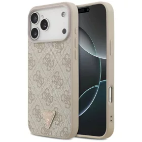    Apple iPhone 18 Pro Max / 17 Pro Max rózsaszín Guess Leather 4G Triangle Strass MagSafe tok