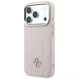  iPhone 18 Pro Max / 17 Pro Max rózsaszín Guess Stripe Peony 4G Logo-3666339677220 2 kép