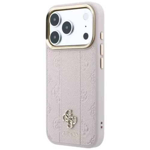  iPhone 18 Pro Max / 17 Pro Max rózsaszín Guess Stripe Peony 4G Logo-3666339677220 2 kép