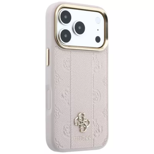  iPhone 18 Pro Max / 17 Pro Max rózsaszín Guess Stripe Peony 4G Logo-3666339677220 4 kép