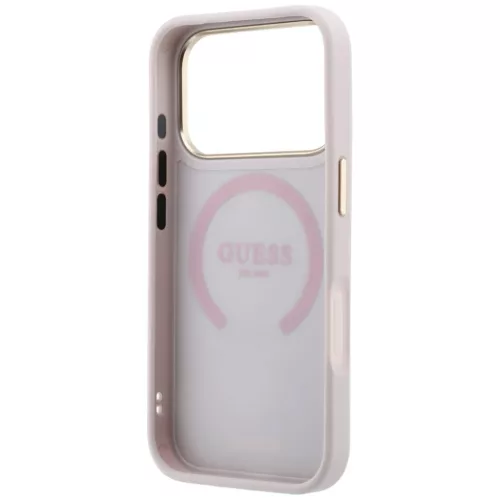  iPhone 18 Pro Max / 17 Pro Max rózsaszín Guess Stripe Peony 4G Logo-3666339677220 7 kép