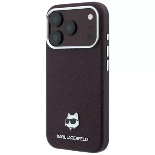  Apple iPhone 18 Pro / 17 Pro bordó Karl Lagerfeld Grained Choupette -3666339659325 2 kép