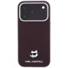  Apple iPhone 18 Pro / 17 Pro bordó Karl Lagerfeld Grained Choupette -3666339659325 3 kép