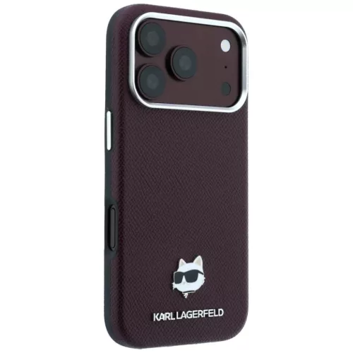  Apple iPhone 18 Pro / 17 Pro bordó Karl Lagerfeld Grained Choupette -3666339659325 4 kép