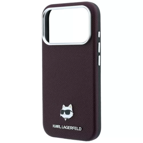  Apple iPhone 18 Pro / 17 Pro bordó Karl Lagerfeld Grained Choupette -3666339659325 6 kép