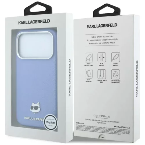  Apple iPhone 18 Pro Max / 17 Pro Max világoskék Karl Lagerfeld Grai-3666339659219 8 kép
