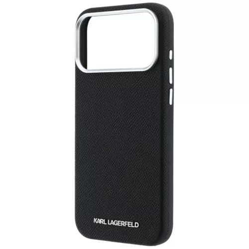  Apple iPhone 18 Pro / 17 Pro fekete Karl Lagerfeld Grained Elongated -3666339660642 6 kép