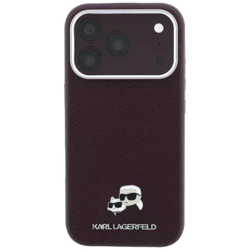  Apple iPhone 18 Pro / 17 Pro bordó Karl Lagerfeld Grained Heads Meta-3666339659363 3 kép